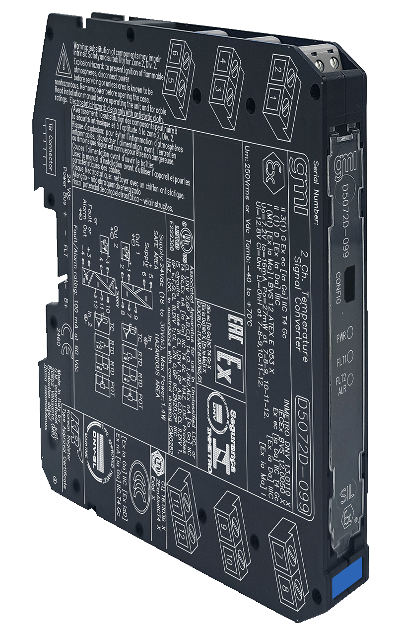 GMI D5072-099 SIL2 Температурный преобразователь со стоковым выходом