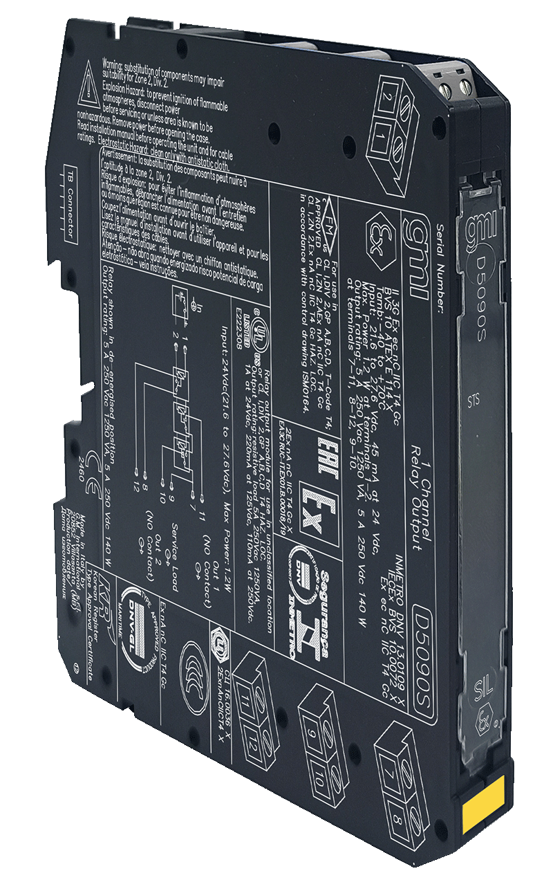 GMI D5090 SIL3 Модуль релейного выхода для 5 A NE нагрузок