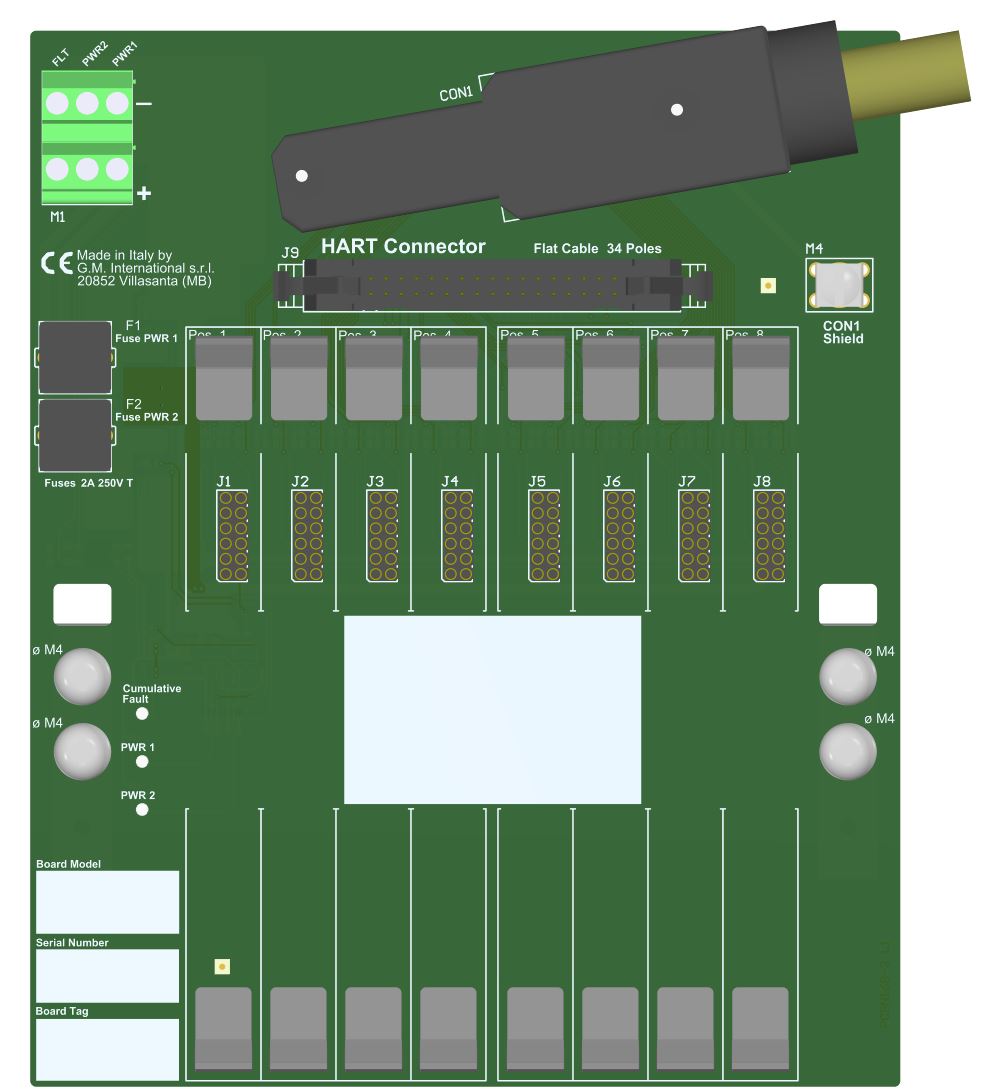 TB-D5008-INV-001 Плата разъемов на 8 позиций