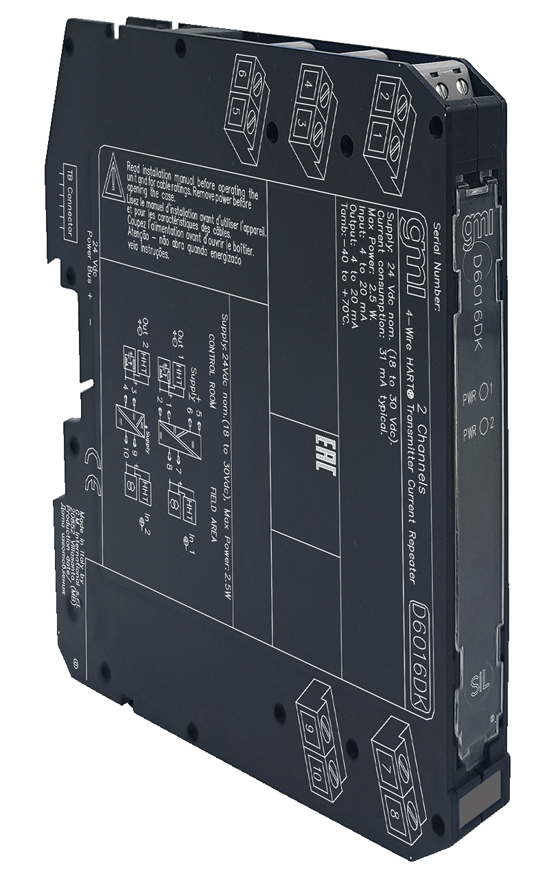 GMI D6016 SIL3 2-проводной активный повторитель тока HART Tx