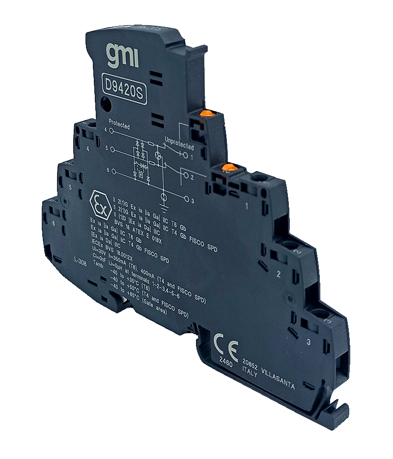 GMI D9420 Устройство защиты от импульсных перенапряжений SIL 3 для сигнальной системы