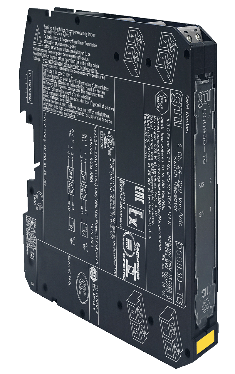 GMI D5093-TB SIL3 24/220Vdc/Vac детектор с транзисторным выходом