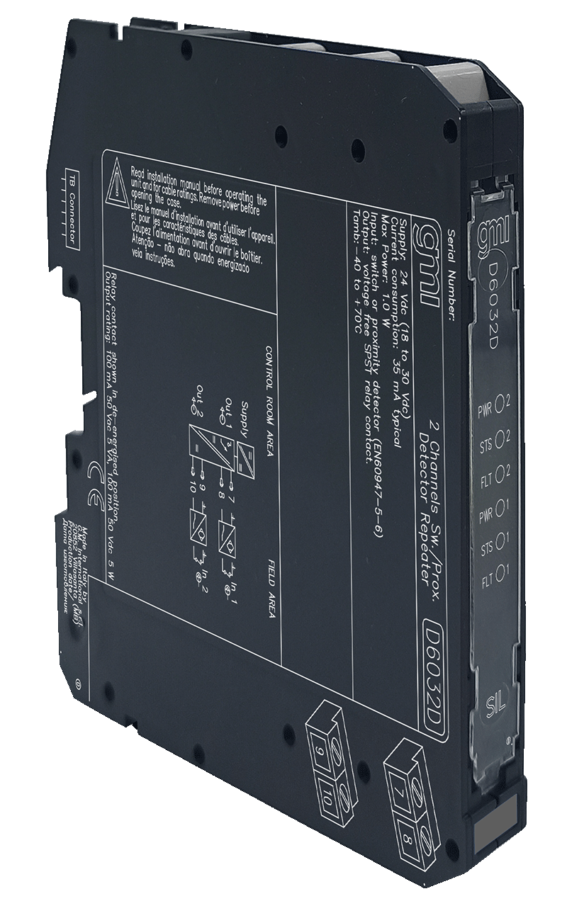 GMI D6032 SIL3 Повторитель состояния контакта/проксимитора с релейным выходом