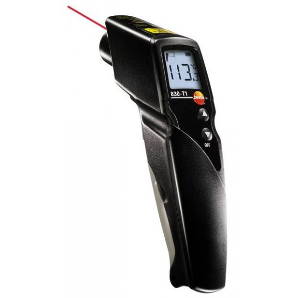 Инфракрасный термометр с лазерным целеуказателем (оптика 10:1) с поверкой Testo 830-T1 № 0560 8311П