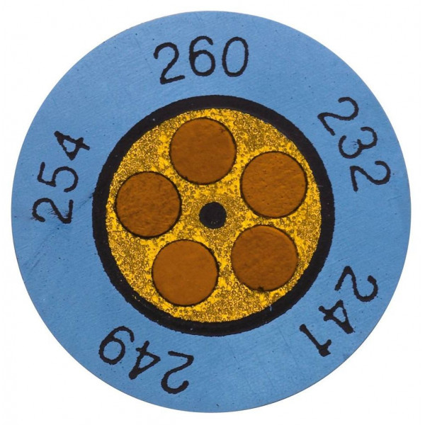 Круглые термоиндикаторы Testo Testoterm измерительный диапазон +116 … +138 °C № 0646 0074