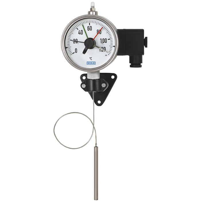 Манометрический термометр с микропереключателем и капилляром WIKA 70-8xx