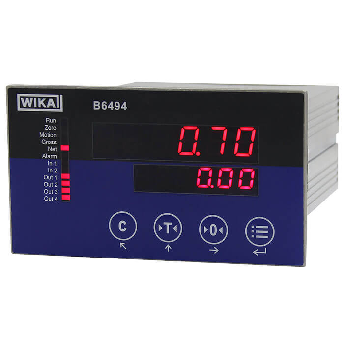 Промышленный измерительный прибор с поддержкой сигнала мВ/В WIKA B6494