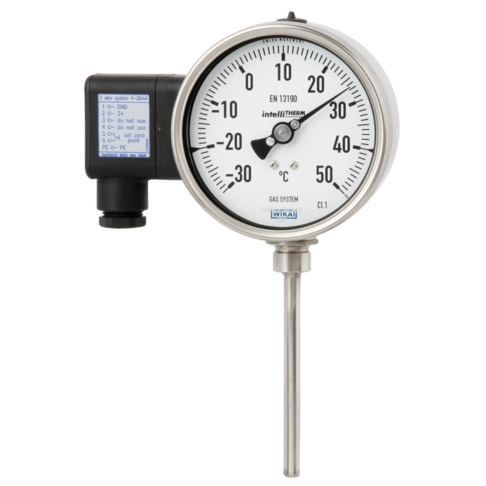 Манометрический термометр с электрическим выходным сигналом WIKA TGT73