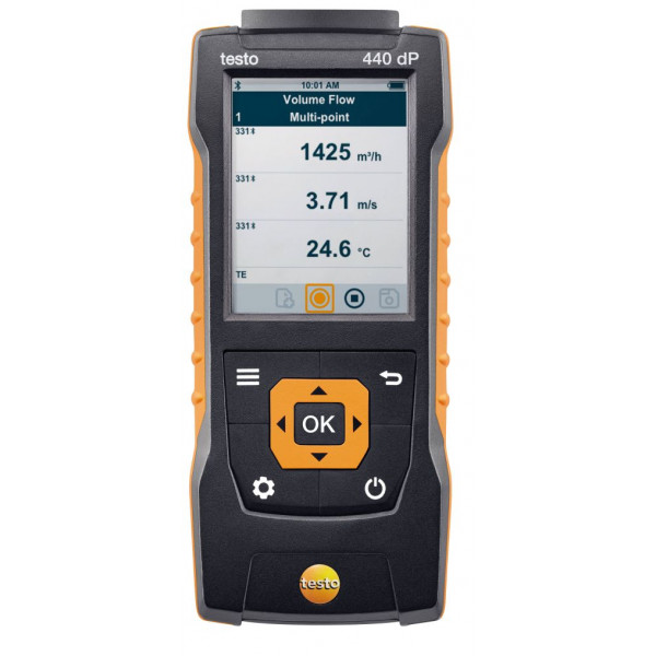 Прибор для измерения скорости и оценки качества воздуха в помещении Testo 440 dP № 0560 4402
