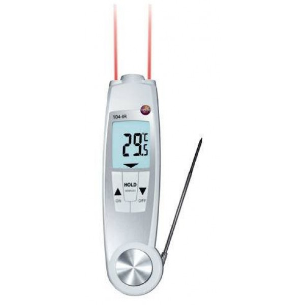 Складной водонепроницаемый пищевой термометр/ИК-термометр с поверкой Testo 104-IR № 0560 1040П